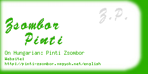 zsombor pinti business card